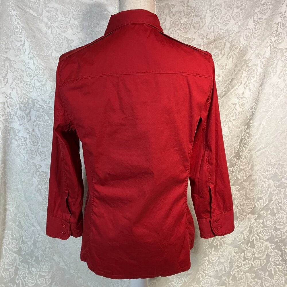 Prada Red Button-Down Shirt - Picture 4 of 6